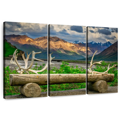 Alvord Antler Log Bench