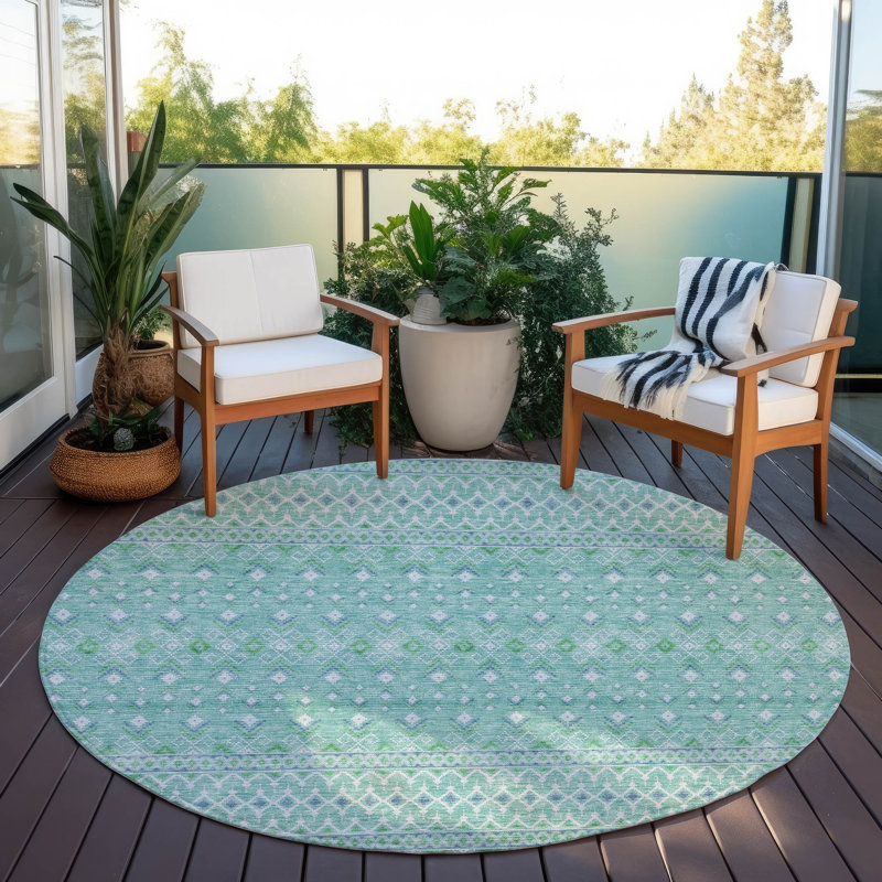  Bhavya Area Rug, Round 8'