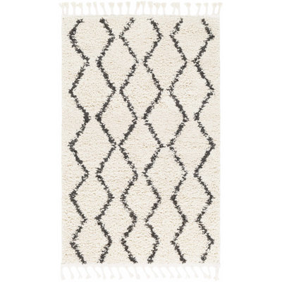 Tapis crème / noir Adeeva