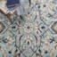 Tapis bleu / ivoire en laine touffeté à la main Jahiem-1535006650