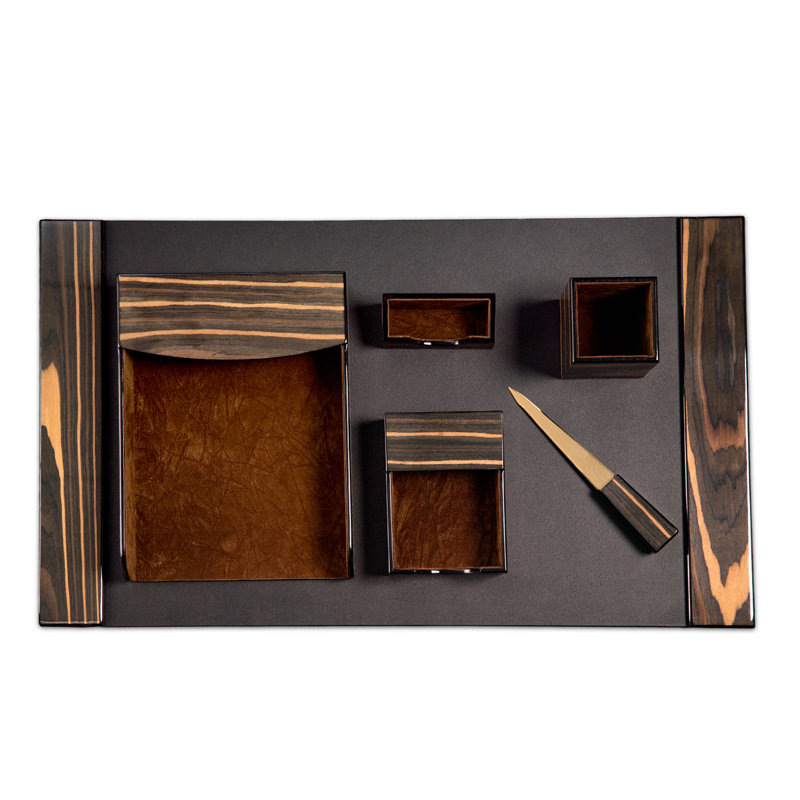 Baumgardner Desk Organizer Set, Grey