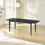 Eriksson Rectangular Solid Wood Extending Table & Carlton Wishbone Dining Chairs - Scandi Inspired-1183444705