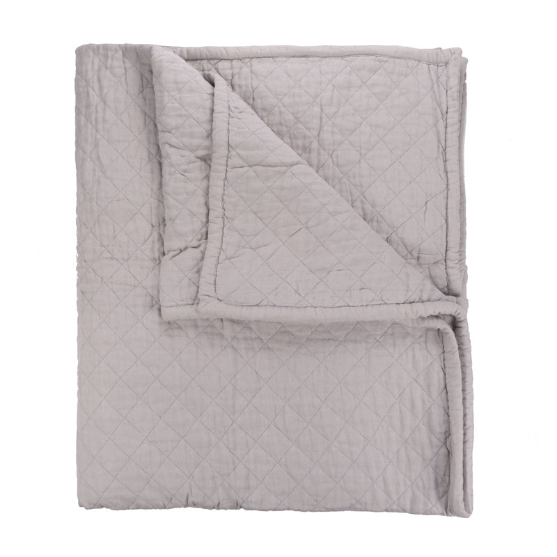 Dale Percale Quilt, Queen Quilt, Platinum Gray