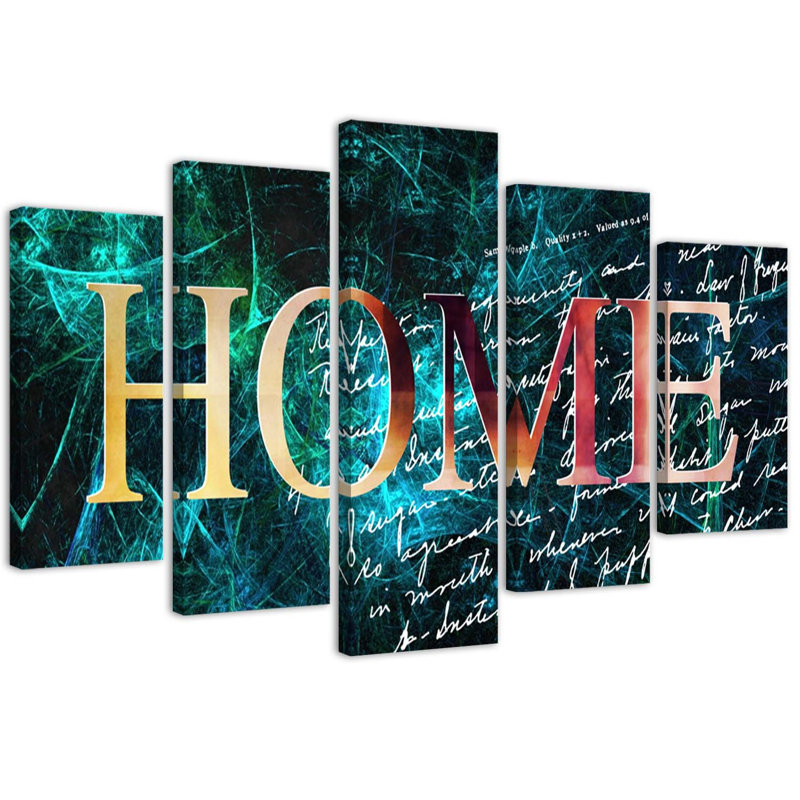 5 Piece No Frame Set on Canvas