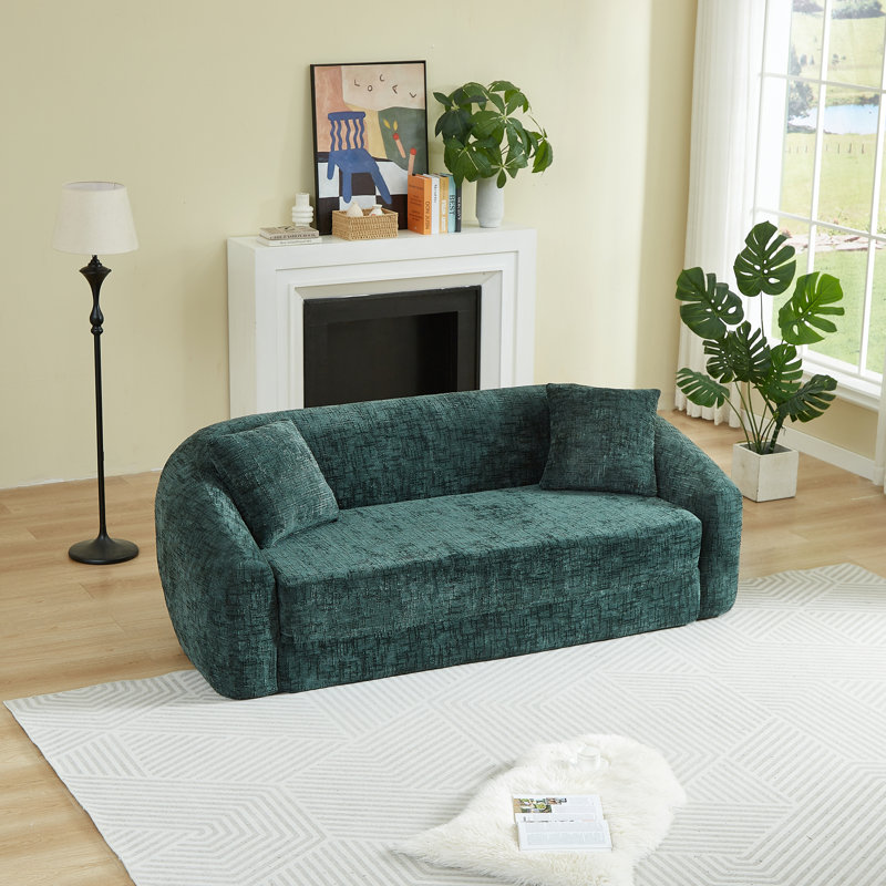 Compression 2 In 1 Convertible Sofas, Chenille Modern Home Sleeper