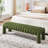 Oyan Modern Channel Tufted Backless Upholstered Bench-107520322-120610686