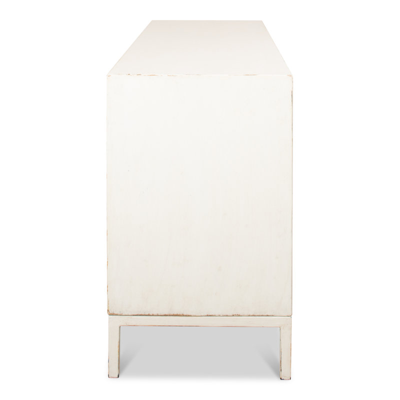 Becket 74'' W Solid Wood Sideboard, Antique White