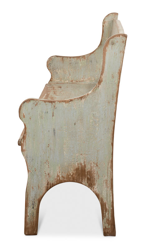 Arlo Solid Wood Bench, Green