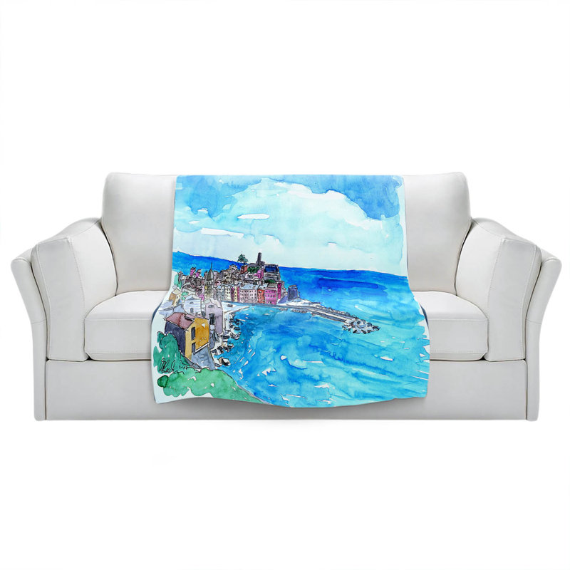  Couverture Vernazza Italian Riviera 2, 51 po x 60 po