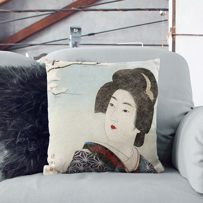 Square Throw Cushion, 55cm H x 55cm W x 20cm D