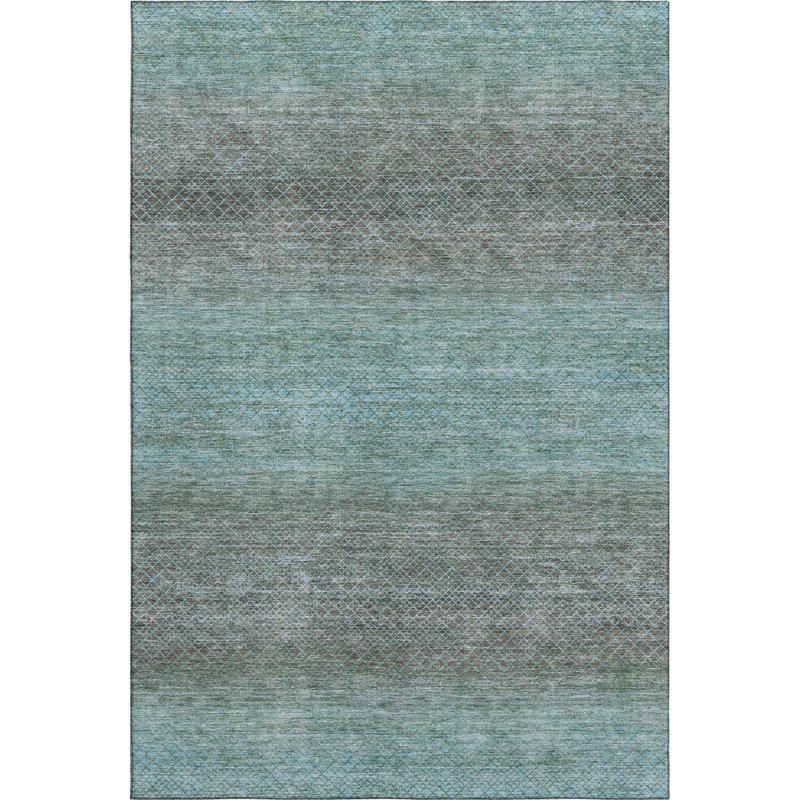 Premium Machine Washable Ariel Geometric Rug, Rectangle 3' x 5'