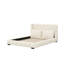 Velvet Upholstered Platform Bed With 2 Pillows And Wingback Headboard-1639251790-1639251785