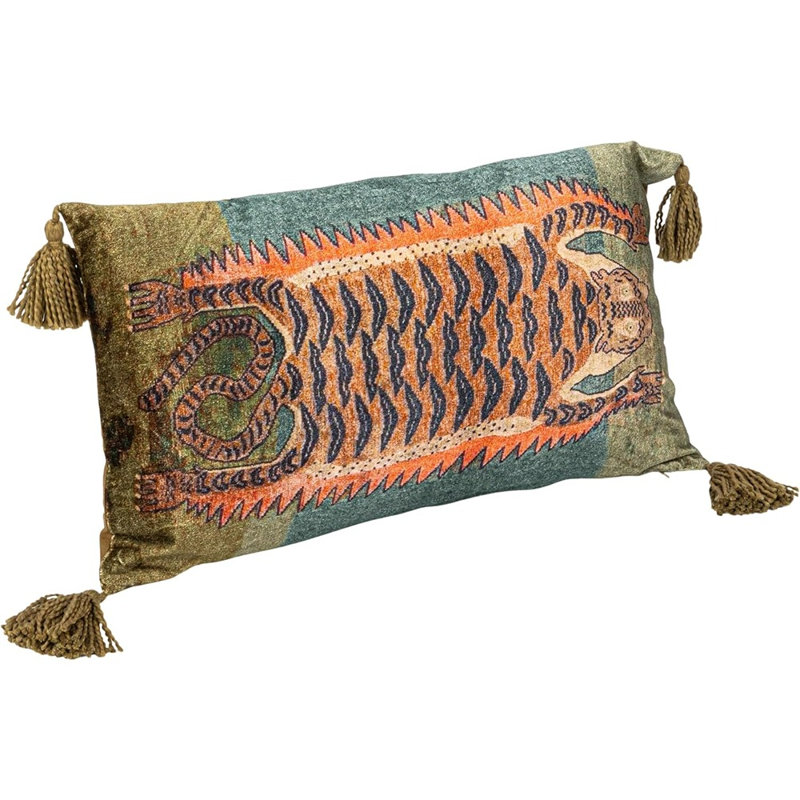 Animal Print Cotton Throw Pillow
