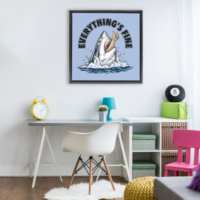 Everything's Fine Shark Bite Floating Frame, design by Jedco Brands Inc.