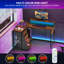 L-Shaped  Computer Desk with Built-In Electrical Outlet-311864647