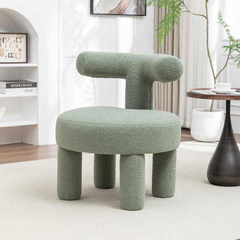 Bula Upholstered Barrel Chair, Green