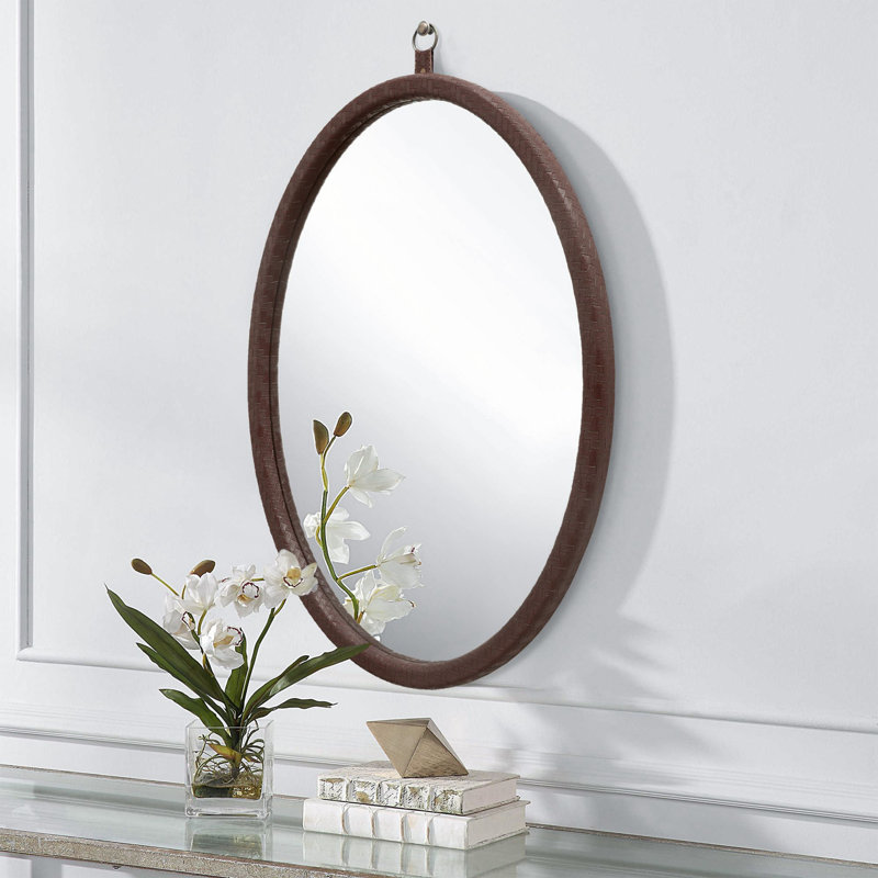 Miroir de salle de bain Gracemoor, Brun foncé