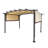 12 pi. L 9 pi. D Pergola en acier avec auvent-92280701