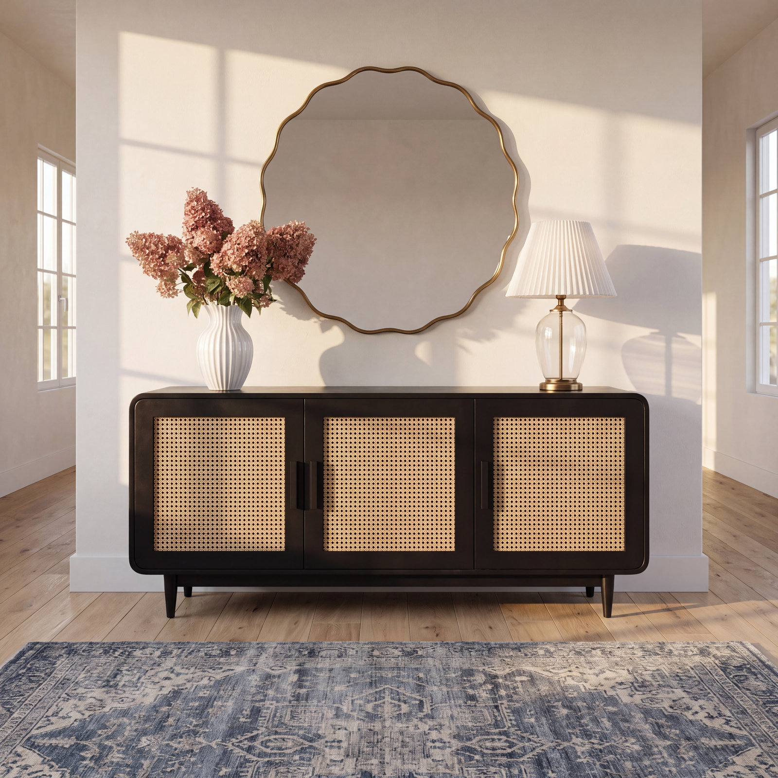 Mango Rattan Sideboard