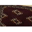 Tapis oriental rétro en laine rouge noué à la main 2 pi 10 po x 4 pi 1 po Tribal