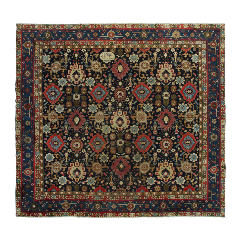 Antique One-of-a-Kind 11'5x12'7 Hand Knotted Area Rug