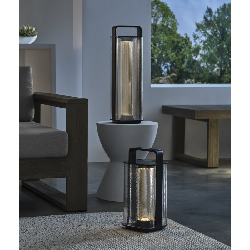 Flacara 24 Rechargeable Lantern, Gold, 23.4" H x 7" W x 7" D