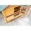 Cage à lapins intérieur / extérieur avec cage, plateau anti-fuites, panneau UV et grillage amovible