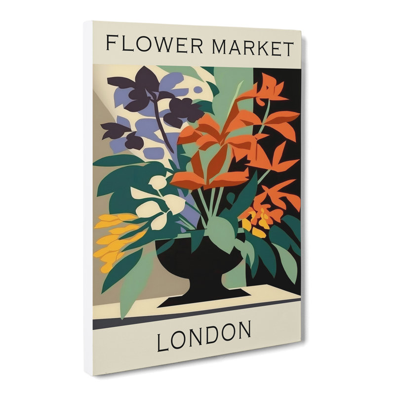 The London Flower Market Exhibition No. 5 - Wrapped Canvas, 50cm H x 35cm W