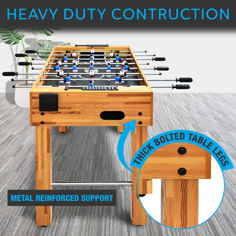 SereneLife 48'' L Solid Wood Foosball Table