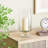 Perry And Grey Glass Round Candle Holder With Elevated Base
