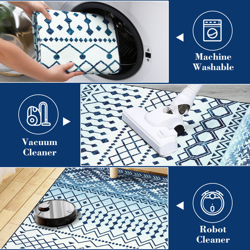 Tapis Kamoria avec envers antidérapant, Rectangle 6 pi x 9 pi