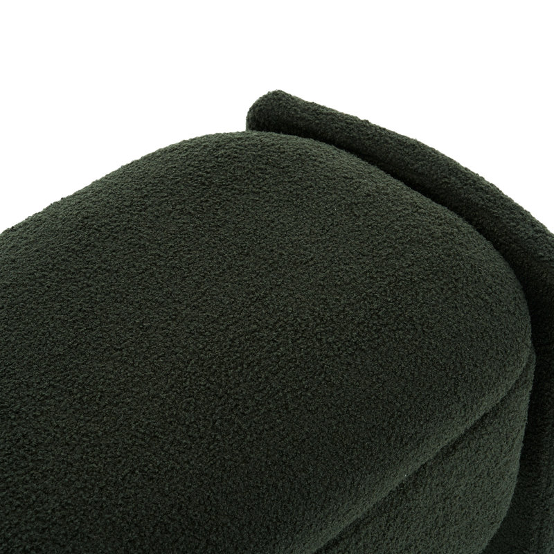 Banc avec espace de rangement généreux pour chambre à coucher compartiment classique, Vert foncé