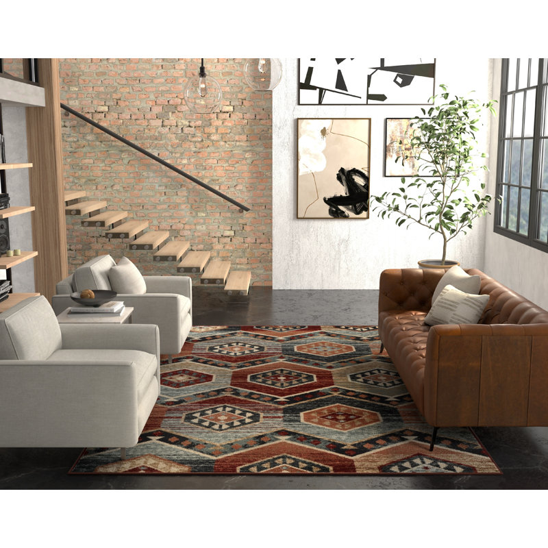 Theresa Geometric Indoor Rug, Rectangle 5'3" x 7'7"