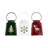 LED Lighted Tree Snowflake And Reindeer Christmas Candle Lanterns - 8" - Set Of 3