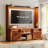 70.9"H Wall Unit Entertainment Center TV Stand with Fluted Panel Design, LED Lights, Charging Station & Storage Cabinets-391967620
