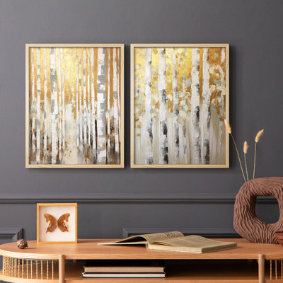 ABSTRACT Series CMXLV III - Reproduction encadrée de qualité supérieure - prête à être accrochée - aucun clou requis - aucun clou requis