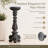 Shabby Chic Distressed Candlestick Statue
