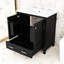 Meuble-lavabo de 30 pouces avec lavabo en céramique, armoire à porte à fermeture douce et tiroir de rangement-1526596366