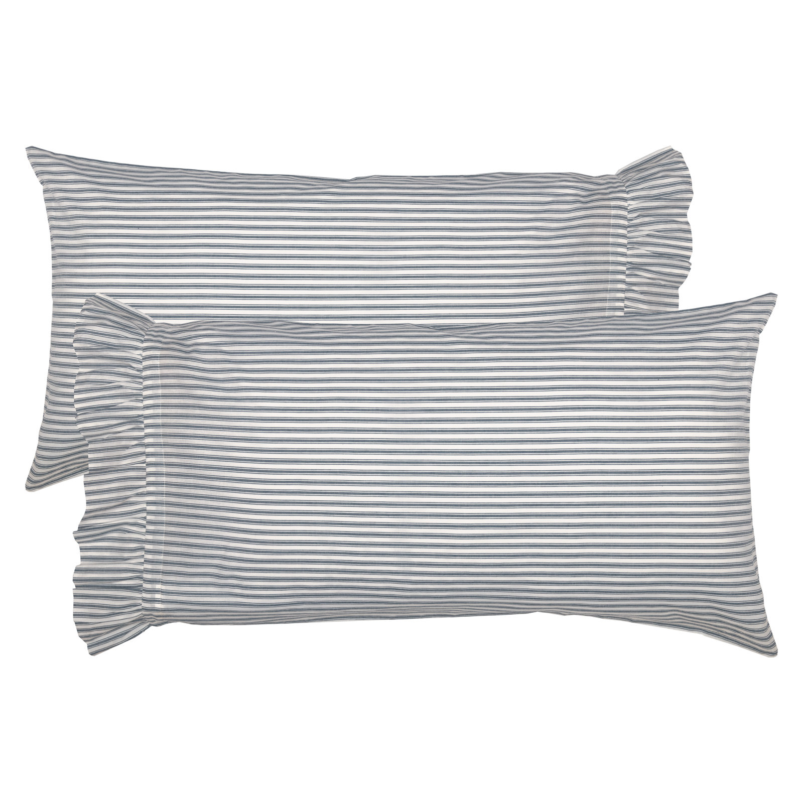 100% Cotton - Set of 2, King, Blue