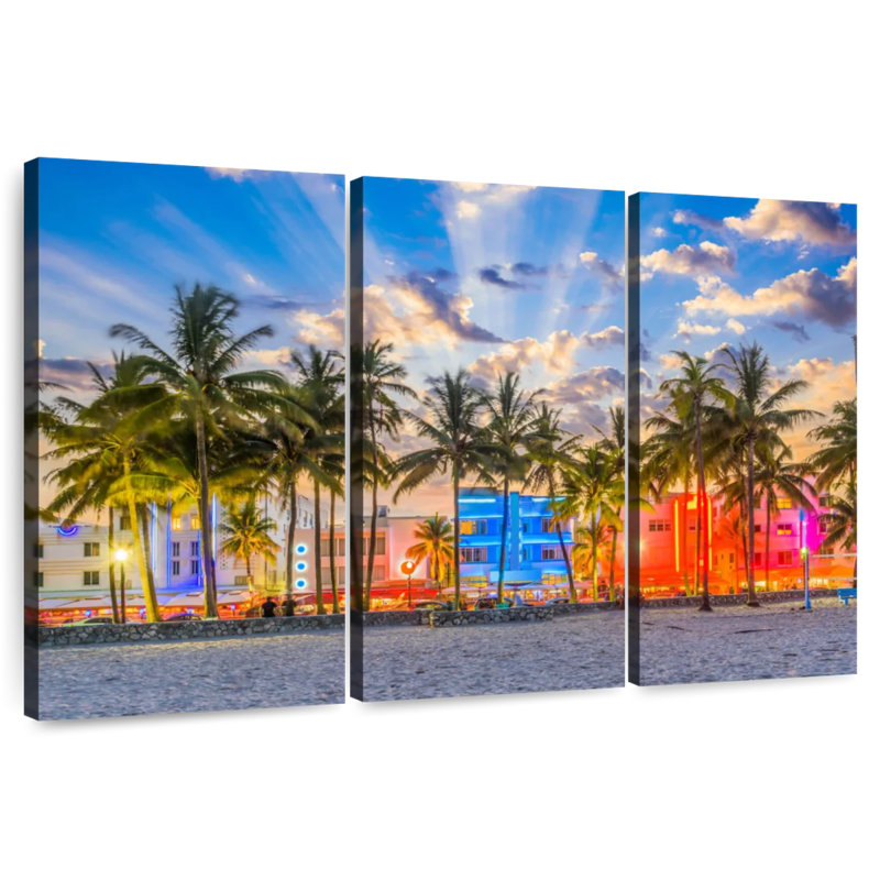 Sirci Ocean Drive Miami, H 24 po x l 38 po