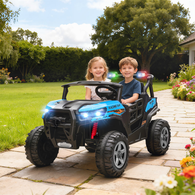 HOMCOM Battery Powered Ride On, Blue