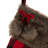 21" Fur Black/Red Buffalo Plaid Stocking
