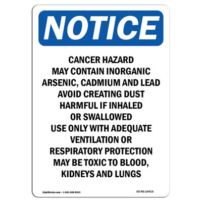 Cancer Hazard May Contain Inorganic Sign