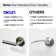 Arc Privacy Door Lever with Push Button and Round Rosette