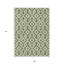 Tapis intérieur lavable floral 8 pi x 10 pi gris