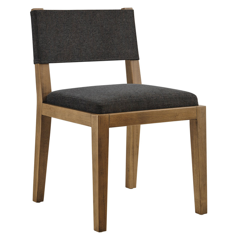 Chaise de salle à manger rembourrée Calder, Gris