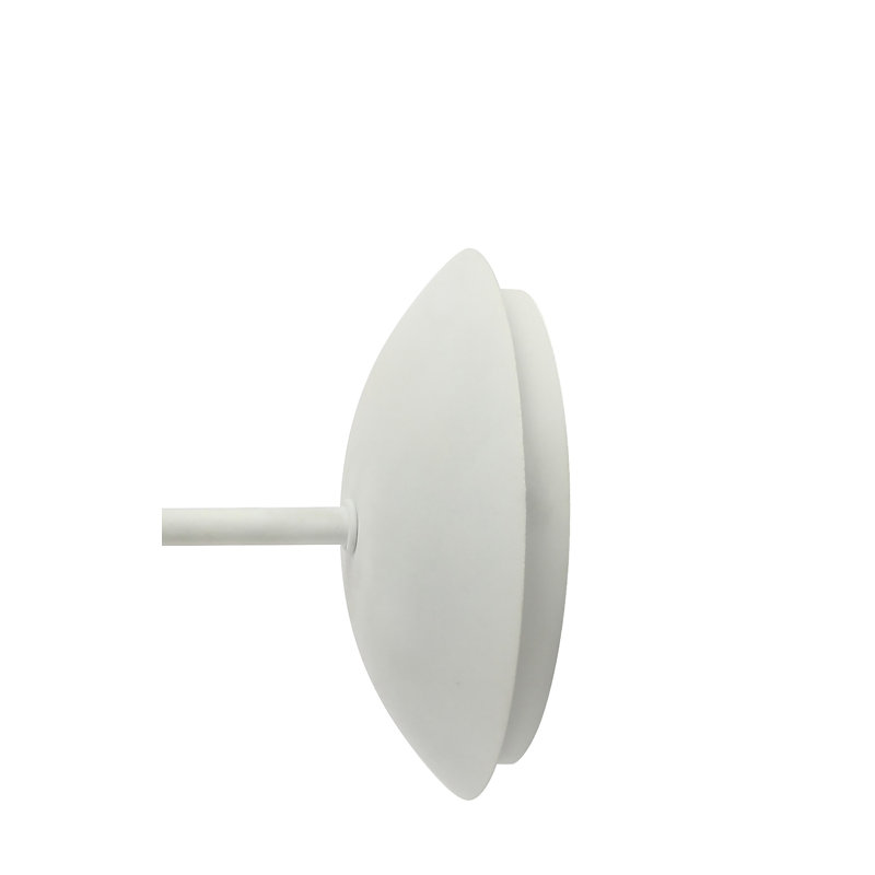 Bloomsdale 1 - Light Brass Gold Wallchiere, White