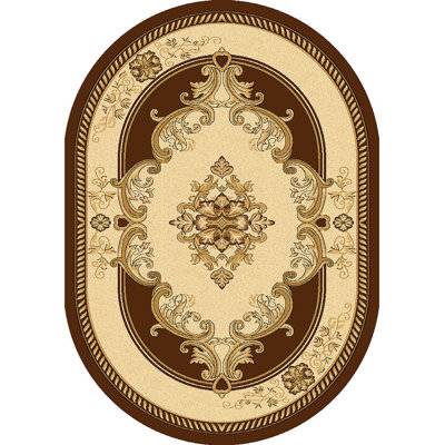Tapis oriental brun Ramsel