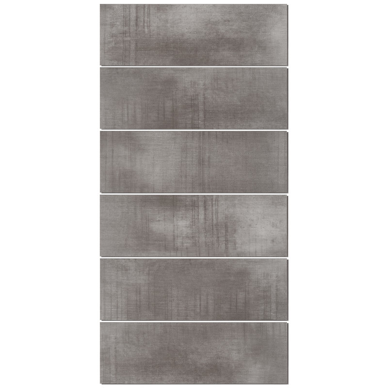 Lungo LVT 0.2'' Thick 12'' W x 24'' L Click Lock Abstract Vinyl, Silver