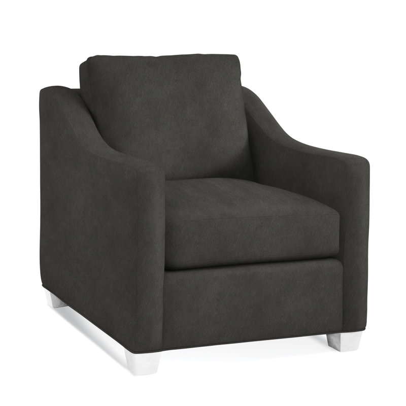 Oliver Chair, Frost White Finish, Light Blue Performance Fabric; 0851-55